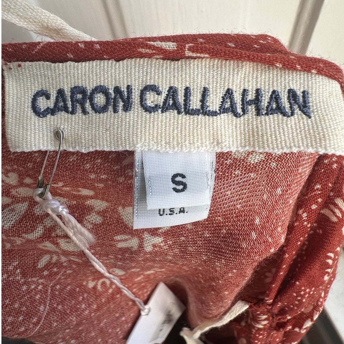 Caron Callahan Matilda Floral Wool Gauze Dress Sienna Nwt Size Small — image 7 of 8